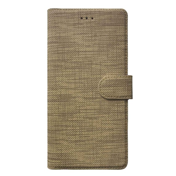 CaseUp Samsung Galaxy A52 Kılıf Kumaş Desenli Cüzdanlı Gold 2